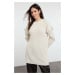 Trendyol Stone Hair Knit Detailed Knitwear Sweater