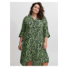 Zelené dámské vzorované košilové šaty Fransa - Dámské