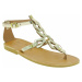 Attica Sandals GAIA CALF GOLD Zlatá