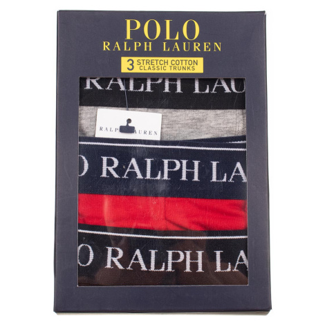 Ralph Lauren Polo pánské boxerky šedá červená černá