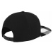 Checked Flanell Peak Snapback - blk/wht