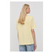 Bavlněné tričko Miss Sixty žlutá barva