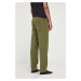 Manšestrové kalhoty American Vintage zelená barva