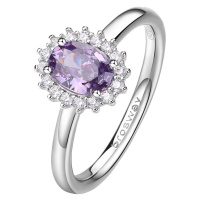 Brosway Elegantní stříbrný prsten Fancy Magic Purple FMP75 52 mm