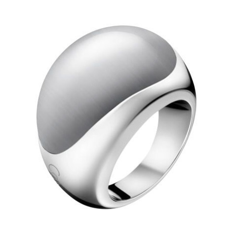 Calvin Klein Ocelový prsten s kamenem Ellipse KJ3QWR0201 57 mm