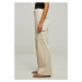 Urban Classics / Ladies High Waist Wide Leg Twill Cargo Pants whitesand