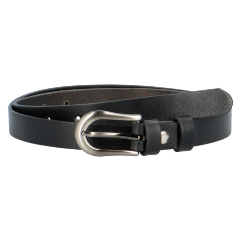 Stylový kožený pásek Cinturóna, černá, velikost 100 cm Penny Belts