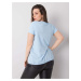 Světle modré dámské tričko s krátkým rukávem -blue Světle modrá