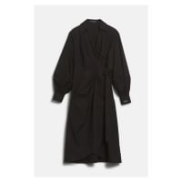 Šaty karl lagerfeld wrap shirt dress black