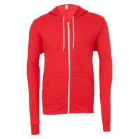 Canvas CV3739CV3739 Unisex mikina s kapucí na zip CV3739 Red