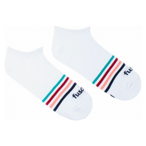 Veselé ponožky Fusakle proužek bílý (--0950)
