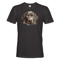 Pánské tričko s potiskem Výmarský ohař-  tričko pro milovníky psů