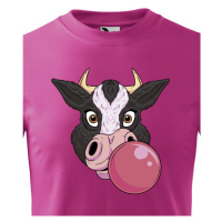 Dětské tričko s potiskem veselé krávy - skvělý dárek pro milovníky zvířat