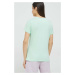 Bavlněné tričko Helly Hansen zelená barva, 34112-001