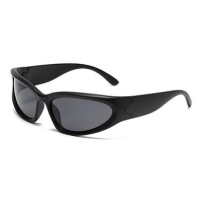 VeyRey Dámské sportovní sluneční brýle steampunk, Yolzalgil, černá, uni