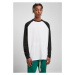 Urban Classics / Organic Oversized Raglan Longsleeve white/black