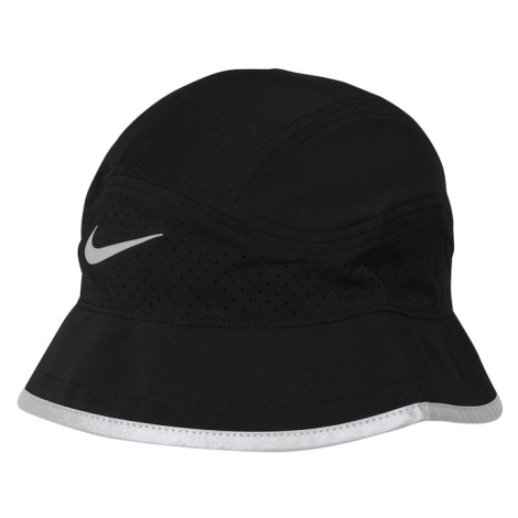 NIKE Sportovní klobouk černá / stříbrná