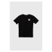Dětské bavlněné tričko Converse černá barva, s potiskem