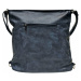 Velký tmavě modrý kabelko-batoh s kapsou