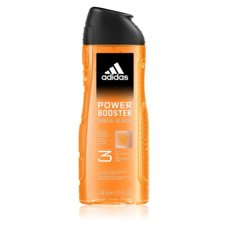 Adidas Power Booster energizující sprchový gel 3 v 1 400 ml