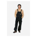 Bavlněné lacláče Carhartt WIP Bib Overall černá barva, I022946-BLACKSTONE