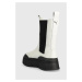 Kožené kotníkové boty Puma Mayze Stack Chelsea Wns dámské, bílá barva, na platformě, 386272-01