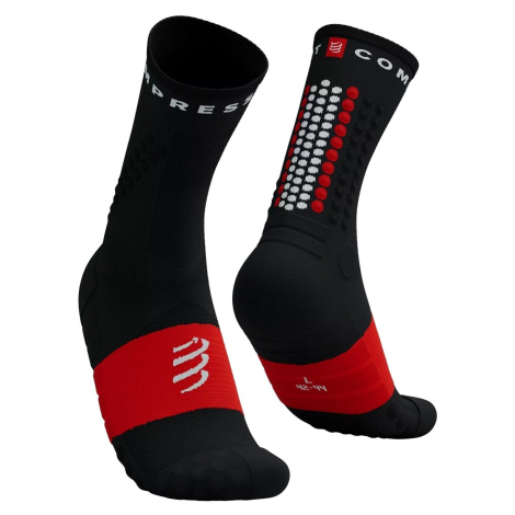 Compressport Ultra Trail Socks V2.0 Black/White/Core Red T1 Běžecké ponožky