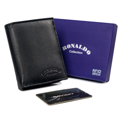 Pánská kožená peněženka s kapsičkou na karty RONALDO