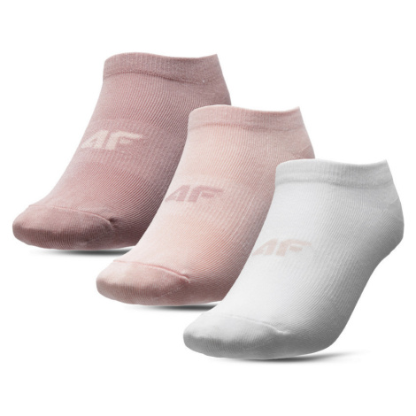 4F HJL22-JSOD003 WHITE+PALE CORAL+SALMON CORAL Ponožky EU HJL22-JSOD003 WHITECORAL