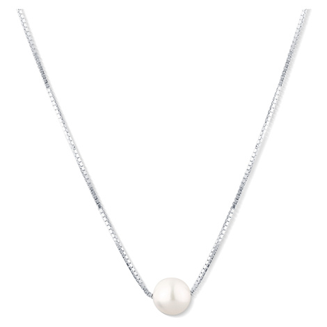 JwL Luxury Pearls Stříbrný náhrdelník s mořskou japonskou perlou Akoya JL0800