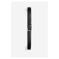 H & M - Kožený pásek - černá