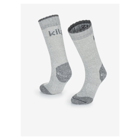 Světle šedé unisex termo ponožky Kilpi LECCO