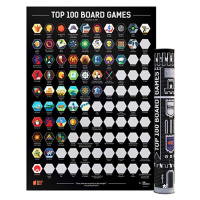 Board Game Geek Scratch-Off Poster Top 100 Board Games