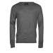 Tee Jays Pánský merino svetr TJ6001 Grey Melange