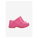 Růžové dámské pantofle na platformě Melissa Patty AD