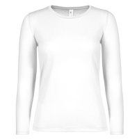 B&C Dámské tričko s dlouhým rukávem TW06T White