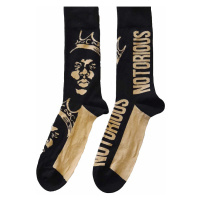 Notorious B.I.G. ponožky, Gold Crown Black & Gold, unisex