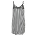 Urban Classics Ladies Striped Pleated Slip Dress white/black