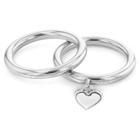 Calvin Klein Romantická souprava ocelových prstenů Captivate 35000328 54 mm