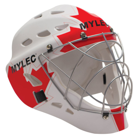 Mylec Hokejbalová maska Mylec MK3 Ultra Pro II, bílá-červená