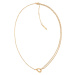 Calvin Klein Elegantní pozlacený náhrdelník Sculptured Drops 35000081
