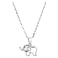 Stříbrný náhrdelník slon 62012