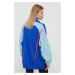 Sportovní bunda adidas by Stella McCartney HA8970 tyrkysová barva, oversize