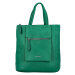 Stylový dámský koženkový batoh Enola, zelená