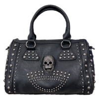 Shopper kabelka ve stylu gothic s kovovými detaily