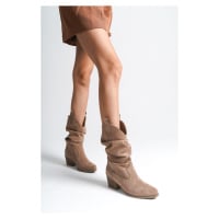 Capone Outfitters Suede Pull-On Women's Cowboy Boots