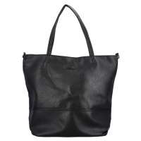 Trendová dámská koženková kabelka přes rameno Ramira,  černá