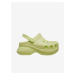 Světle zelené dámské pantofle Crocs Classic Bae Clog - Dámské