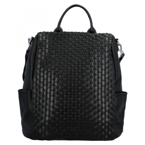 Osobitý dámský koženkový batoh Zita, černá Maria C.
