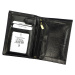 Pánská kožená peněženka Rovicky 1537-03-BOR RFID černá / červená